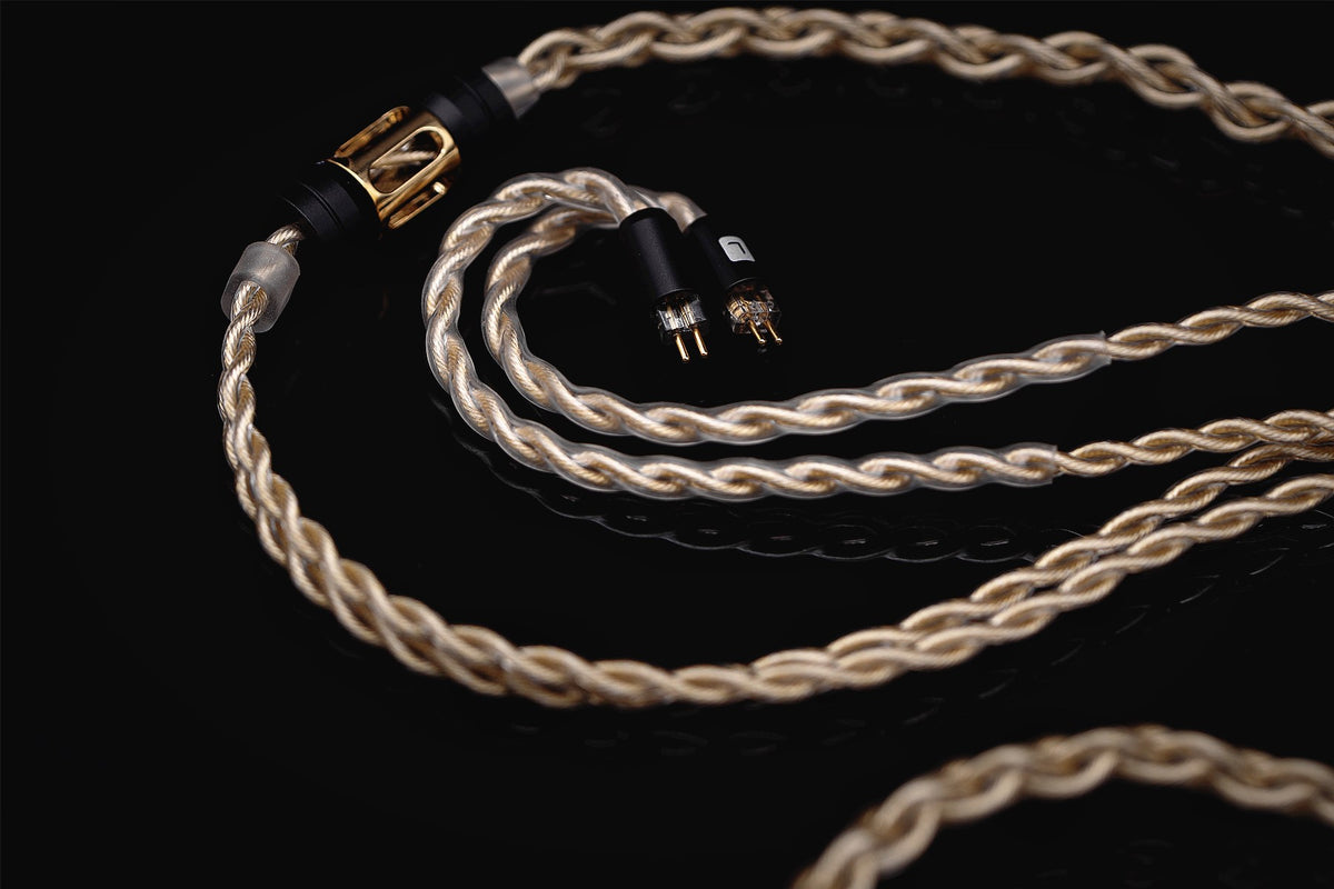 Aoraki MKIII Gold Silver Tri-Hybrid Headphone/IEM Cable